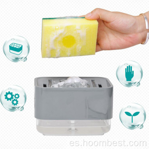 Dispensador de jabón para cocina y portaesponjas